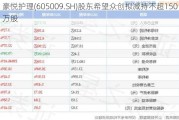 豪悦护理(605009.SH)股东希望众创拟减持不超150万股