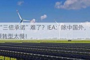 2030年“三倍承诺”难了？IEA：除中国外，各国可再生能源转型太慢！