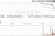 领益智造（002600）：6月28日10时22分触及涨停板