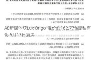 A8新媒体获Lux Origo 溢价约162.77%提私有化 6月13日复牌