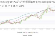 上海钢联(300226.SZ)发布半年度业绩 净利润8397.26万元 同比下降29.41%