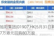 中国旭阳集团(01907.HK)5月31日耗资239.7万港元回购80万股