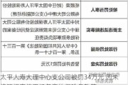 太平人寿大理中心支公司被罚34万元 因未按照规定使用经备案的保险条款等