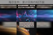 海尔生物：累计回购约82万股