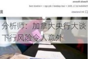 分析师：加拿大央行大谈下行风险令人意外