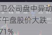 艾卫公司盘中异动 下午盘股价大跌5.71%