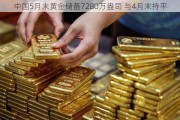 中国5月末黄金储备7280万盎司 与4月末持平