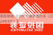 国投智能:《对外担保管理办法（2024年9月）》