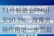 11月制造业PMI升至50.3%，政策支持作用进一步显现