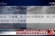 现场|台风“贝碧嘉”进入24小时警戒线！浙江舟山全力防御开启“万人大撤离”