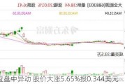 古特拉盘中异动 股价大涨5.65%报0.344美元