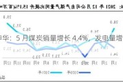 中国神华：5 月煤炭销量增长 4.4%，发电量增长 6.8%