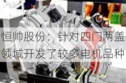 恒帅股份：针对四门两盖领域开发了较多电机品种