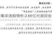 一品红涉集***违规情形 2.66亿元退回金额已超去年净利润