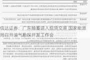 信达证券：广东抽蓄进入现货交易 国家能源局召开油气勘探开发工作会