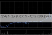 凯莱英5月24日斥资约3822.44万元回购A股49.43万股