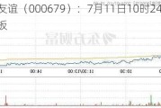 大连友谊（000679）：7月11日10时24分触及涨停板