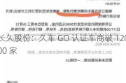 长久股份：久车 GO 认证车商破 12000 家