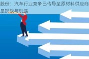 道恩股份：汽车行业竞争已传导至原材料供应商 对公司是挑战与机遇