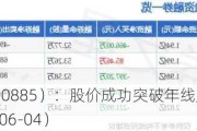 宏发股份（600885）：股价成功突破年线压力位-后市看多（涨）（06-04）