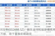 金河生物(002688.SZ)：股东金河控股新增质押2187万股、用于置换前期融资