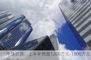 中捷资源：上半年预盈1200万元-1800万元 同比扭亏