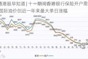 智通港股早知道 | 十一期间香港银行保险开户需求旺盛 国际油价创近一年来最大单日涨幅