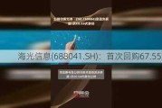 海光信息(688041.SH)：首次回购67.55万股