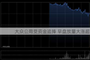 大众公用受资金追捧 早盘放量大涨超45%