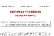 麦澜德：公司拟回购不超过125.00万股公司股份