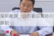 深圳能源：公司副总裁孙川辞职