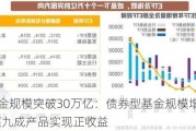 公募基金规模突破30万亿：债券型基金规模增长6.47%，超九成产品实现正收益