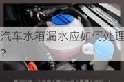 汽车水箱漏水应如何处理？