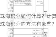 珠海积分如何计算？计算珠海积分的方法有哪些？