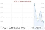 EDA设计软件概念盘中拉升，上海贝岭涨5.82%