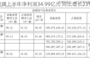 福耀玻璃上半年净利润34.99亿元 同比增长23%