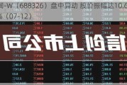 经纬恒润-W（688326）盘中异动 股价振幅达10.6%  上涨7.59%（07-12）