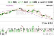 神马股份：拟将聚碳材料公司71%股权转让给中国平煤神马集团