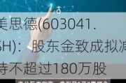 美思德(603041.SH)：股东金致成拟减持不超过180万股