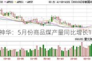 中国神华：5月份商品煤产量同比增长1.9%