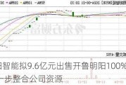 明阳智能拟9.6亿元出售开鲁明阳100%股权 进一步整合公司资源