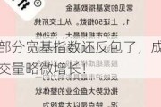 部分宽基指数还反包了，成交量略微增长！