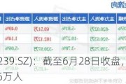 奥特佳(002239.SZ)：截至6月28日收盘，公司股东人数约为14.66万人