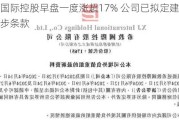 希教国际控股早盘一度涨超17% 公司已拟定建议重组初步条款