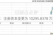 金银河：注册资本变更为 10295.8378 万元