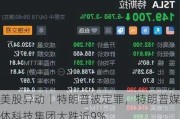 美股异动丨特朗普被定罪，特朗普媒体科技集团大跌近9%