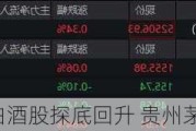 白酒股探底回升 贵州茅台尾盘翻红