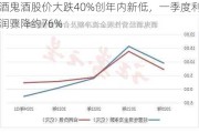 酒鬼酒股价大跌40%创年内新低，一季度利润骤降约76%