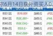 沪深股通|英搏尔6月14日获外资买入0.16%股份