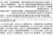 宝鼎科技：公司目前的主营业务为电子铜箔、覆铜板及黄金采选两大块